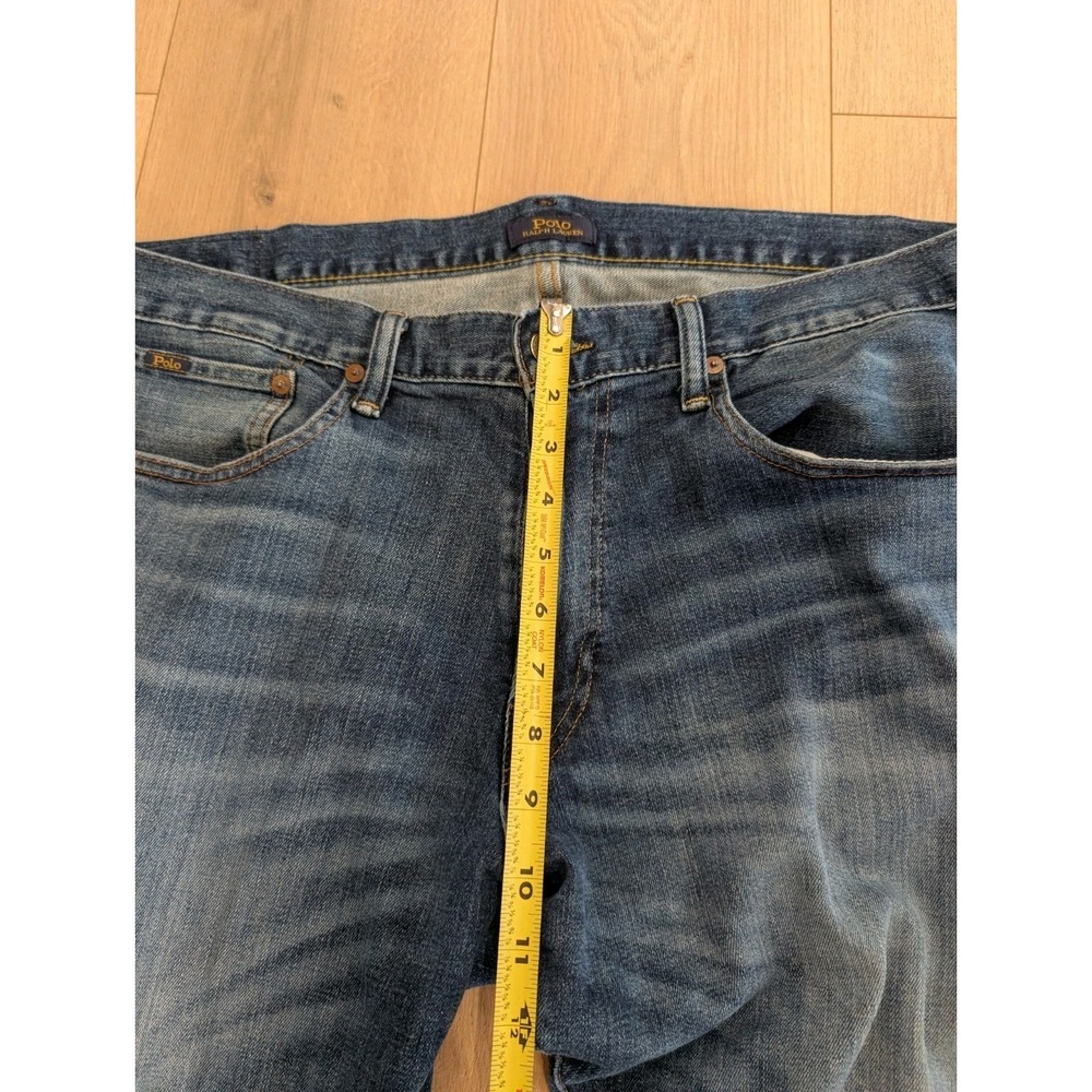 Polo Ralph Lauren Mens 36x30 (38x30) Straight leg Blue Jeans 165/92B Denim - Picture 3 of 14